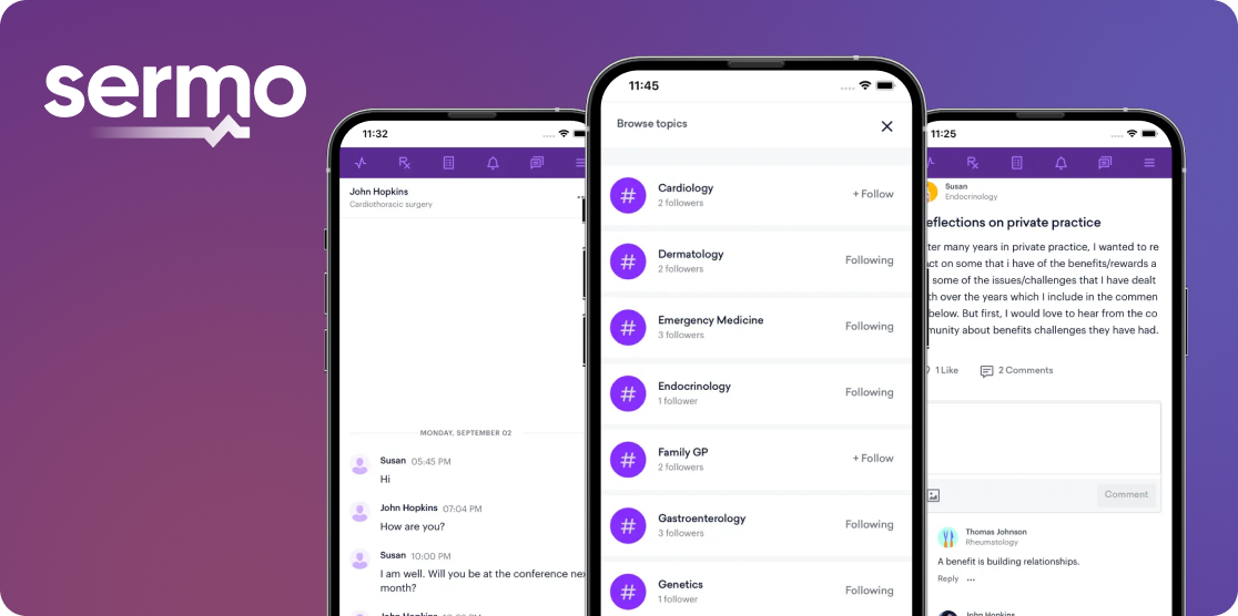Sermo — powering a global community of 1.3M+ doctors with mobile-first UX