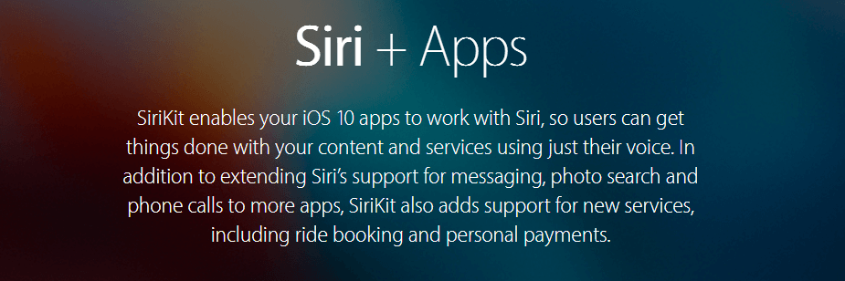 SiriKit Apple Developer